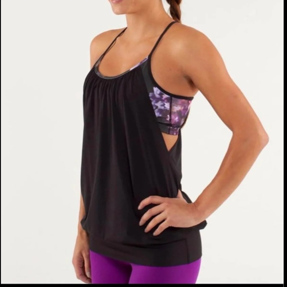 Lululemon no limits tank floral size 4
